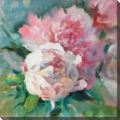 Картина маслом Бутоны пионов №3