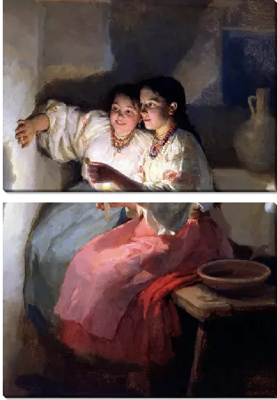 Картина Святочное гадание (Christmas divination)