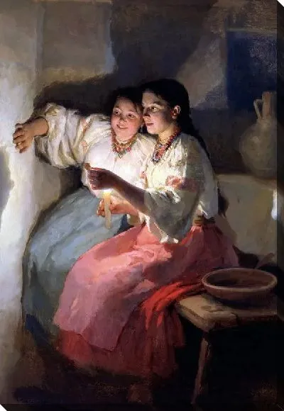 Картина Святочное гадание (Christmas divination)