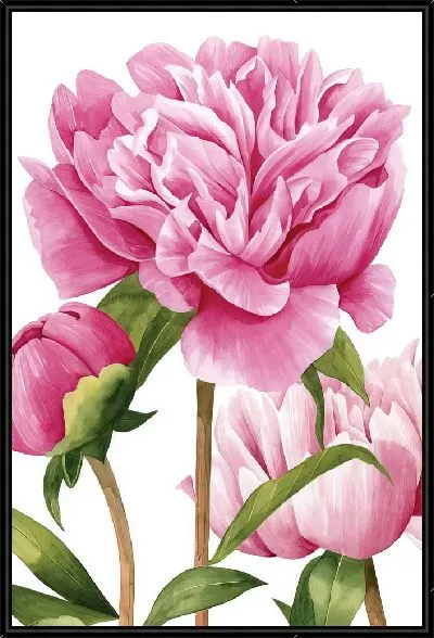Картина Три красивых пиона