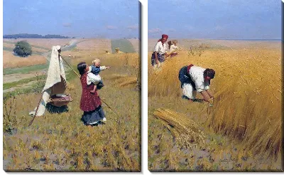 Картина Жатва на Украине (The harvest in the Ukraine)