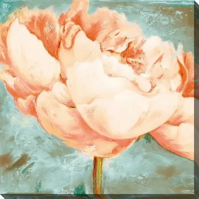 Картина маслом Крупный розовый пион №2
