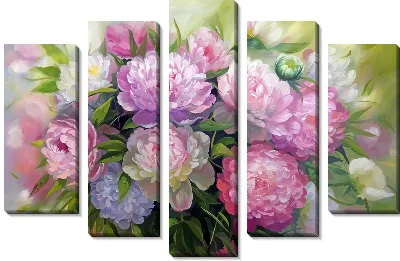 Букет пионов с размытым фоном