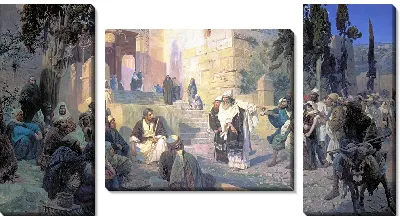 Картина Христос и грешница