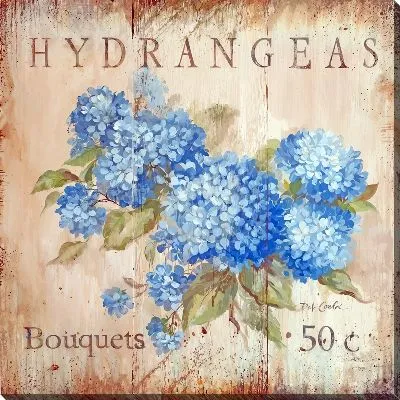 Картина маслом Винтажные гортензии