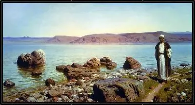 Картина На Тивериадском озере (At the Lake Tiberias)