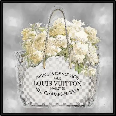 Белые гортензии в сумке