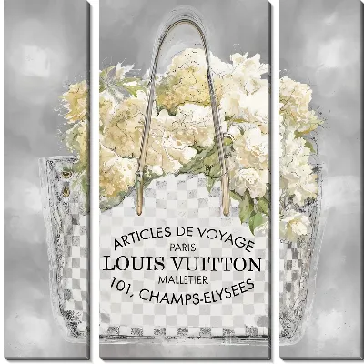 Белые гортензии в сумке