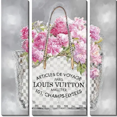 Розовые гортензии в сумке