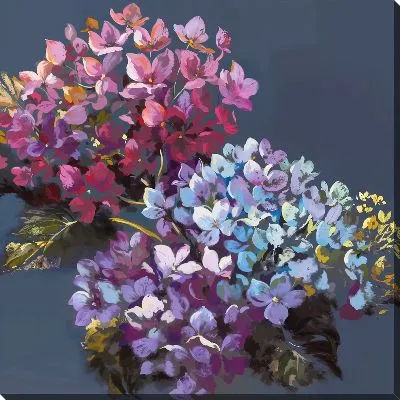 Картина маслом Красивые гортензии