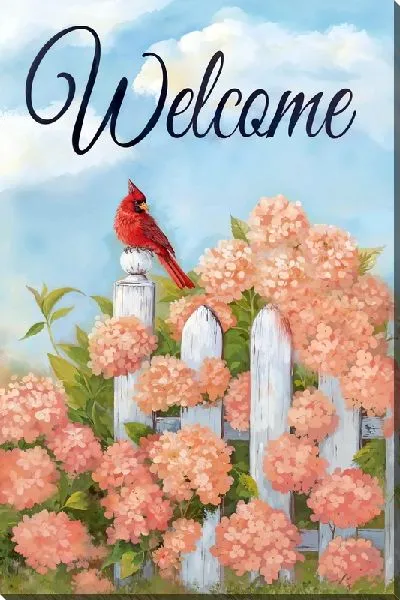 Постер Welcome - гортензии