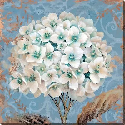 Картина маслом Большой бутон гортензии