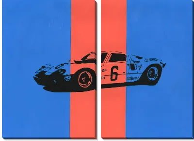 Модульная картина Гоночный автомобиль №19
