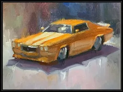Картина Стильный ретро-автомобиль