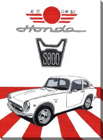 Постер Японский автомобиль Honda