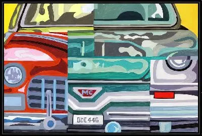 Картина Коллаж ретро-автомобилей