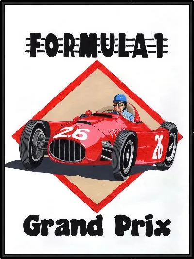 Картина Гоночный болид Формулы 1