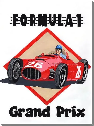 Картина маслом Гоночный болид Формулы 1