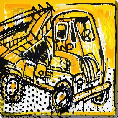 Грузовик в стиле поп-арт