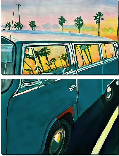 Модульная картина Минивэн путешествий