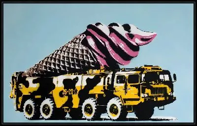 Картина Мороженое на военной машине