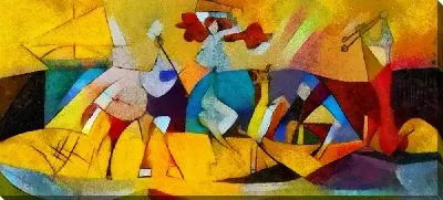 Картина маслом Яркий танец