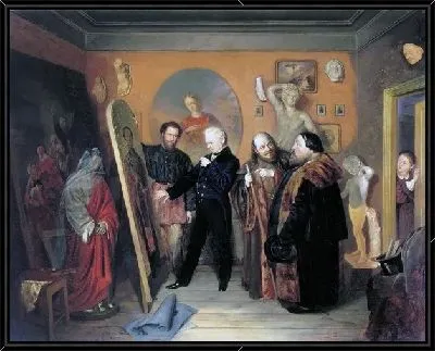 В мастерской художника (In the artist's studio)