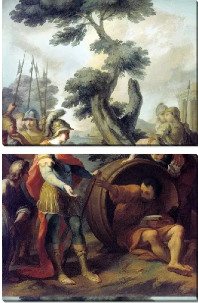 Картина Свидание Александра Македонского с Диогеном (Appointment of Alexander of Macedon to Diogenes)