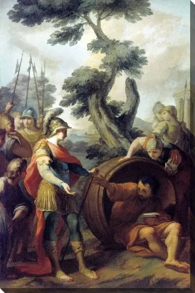 Картина Свидание Александра Македонского с Диогеном (Appointment of Alexander of Macedon to Diogenes)