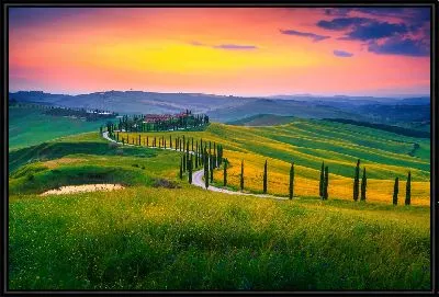 Итальянская долина на закате