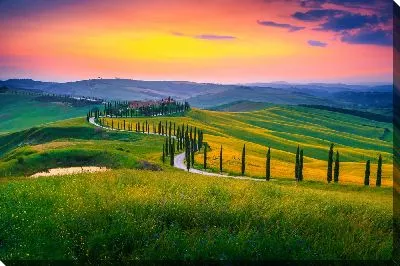 Итальянская долина на закате