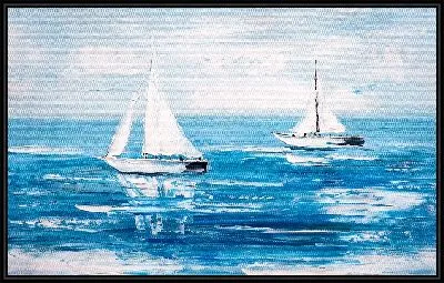 Два парусника в море №2