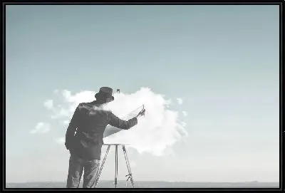 Картина Художник рисует облако