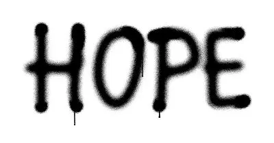 Плакат Надпись HOPE