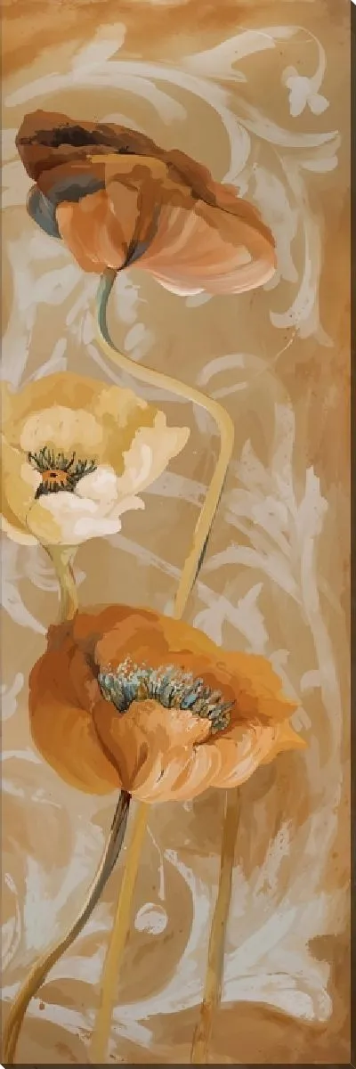 Картина маслом Коричневые маки