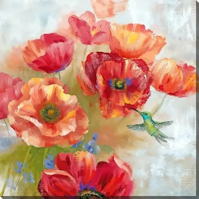 Картина маслом Букет из маков №2