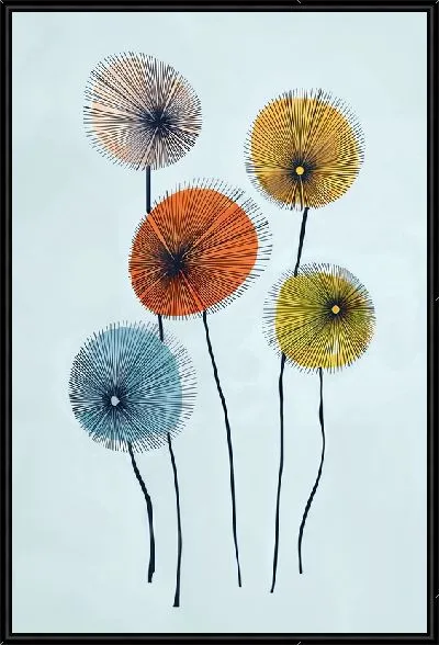 Картина Маки в стиле минимализм