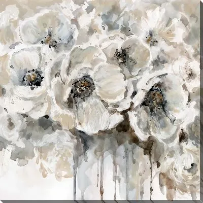 Картина маслом Красивая композиция с белыми маками
