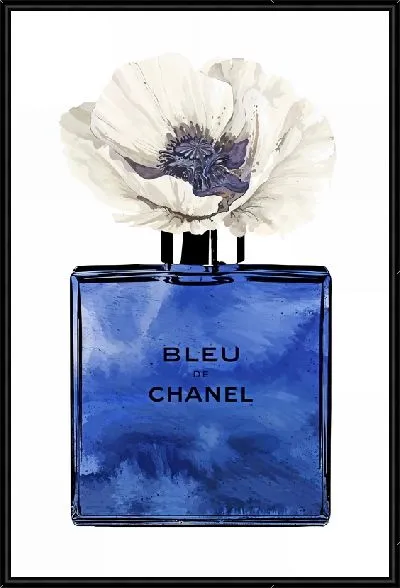 Картина Духи Шанель и белый мак