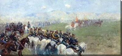 Картина Смотр войск Александром III (Review of troops by Alexander III)