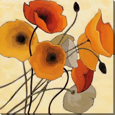 Картина маслом Маки авангард