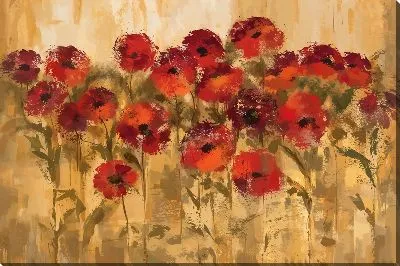 Картина маслом Винтажные маки №2