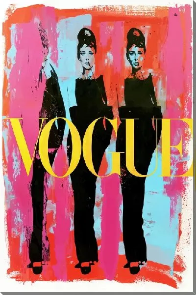 Картина маслом Одри Хепберн в стиле Voque