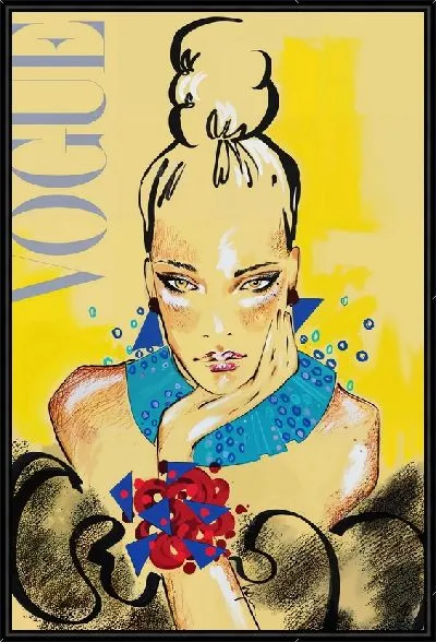 Картина Девушка на обложке Voque