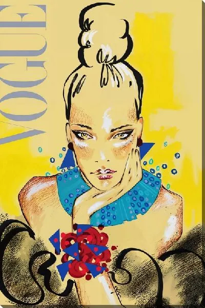 Постер Девушка на обложке Voque