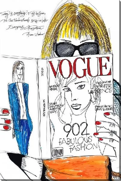 Картина маслом Анна Винтур