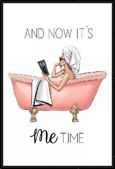 Картина И сейчас мое время - модница в ванне