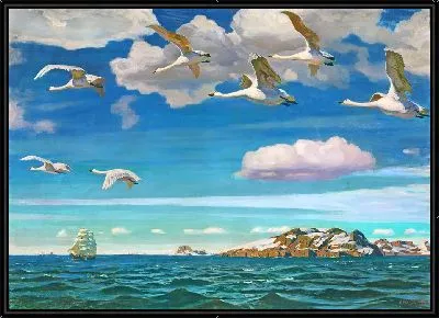 В голубом просторе