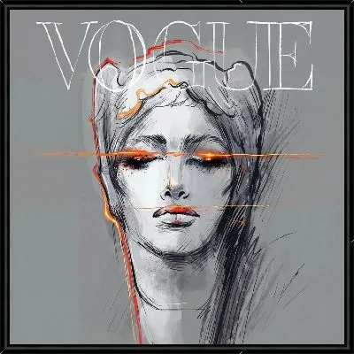 Девушка с светящимися глазами