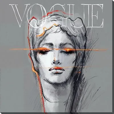 Девушка с светящимися глазами